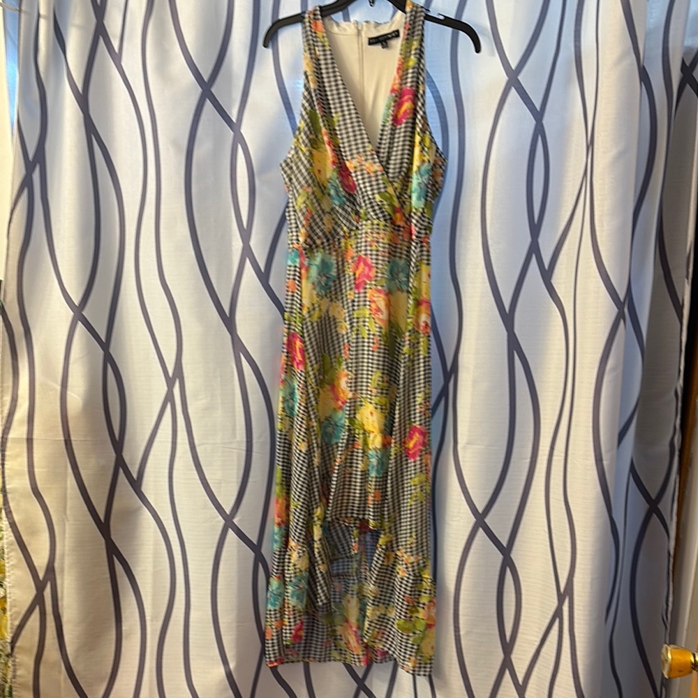 Madison Leigh Green Sundress Sleeveless Plunge Wedding